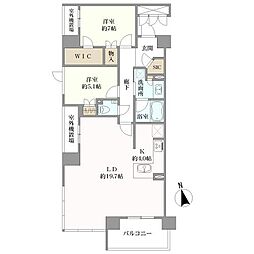 グランド・サンリヤン甲子園三番町 2LDKの間取り