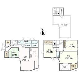 JR鹿児島本線 福間駅 徒歩11分 3LDKの間取り