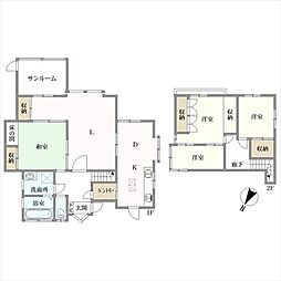 西鉄天神大牟田線 高宮駅 バス21分 大城戸下車 徒歩3分 5LDKの間取り