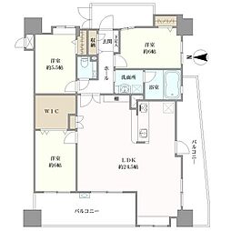 アクタス大手門パークシティ 3LDKの間取図画像