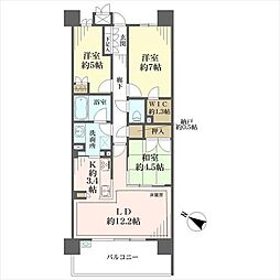 ザ・パークハウス赤坂タワーレジデンス 3LDKの間取図画像