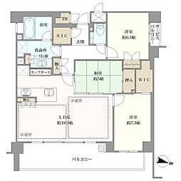 パークコート赤坂ヒルトップレジデンス 3LDKの間取図画像