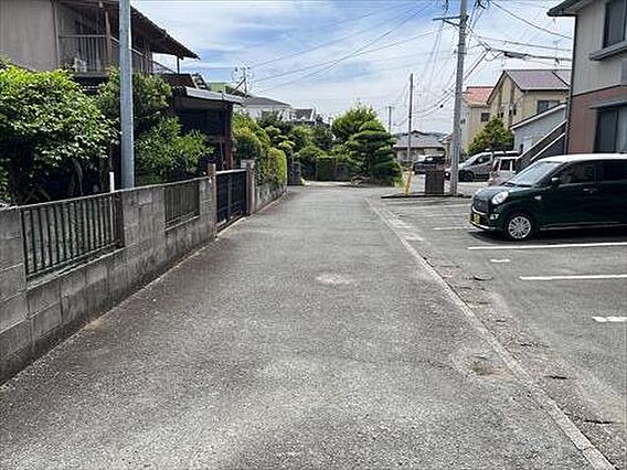 北東側前面道路...