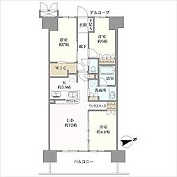 ローレルコート亀岡駅前 3LDKの間取図画像