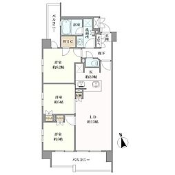 ベルフール川崎大師 3LDKの間取図画像