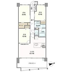 ダイアパレス徳重グランヒルズ 3LDKの間取図画像