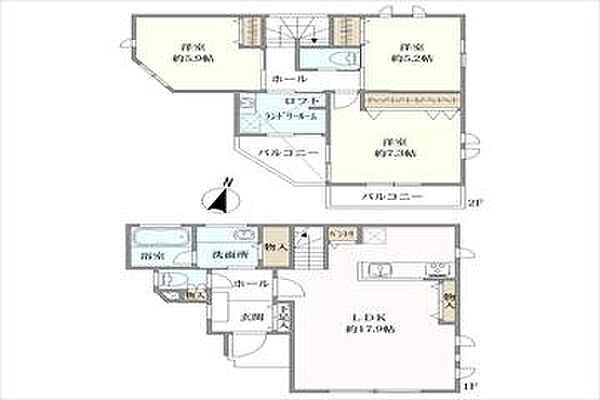 間取りを拡大表示