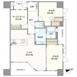 間取図画像 2SLDK