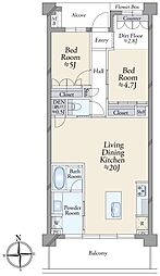 間取図画像 2SLDK