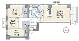 物件画像 広尾ガーデンヒルズ　ウエストヒルＫ棟