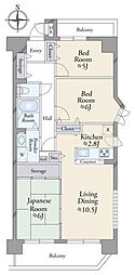 南海グリーンコート泉北深井 3LDKの間取図画像