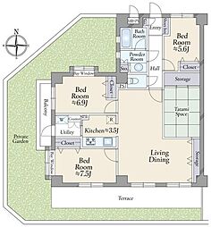 ライオンズマンション保谷 3LDKの間取図画像