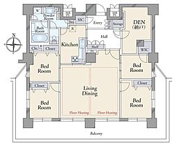 エクサージュ海岸 4SLDKの間取図画像