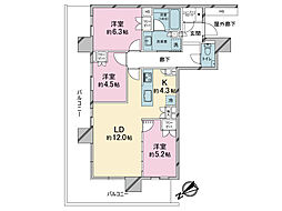 間取図画像 3LDK