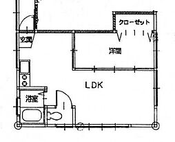 レジデンスこやま 1LDKの間取図画像