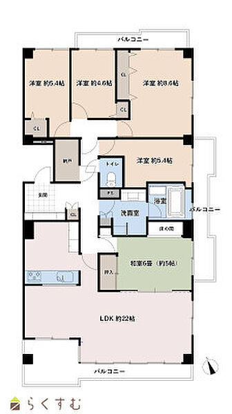 間取りを拡大表示