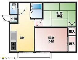 間取図画像 2DK