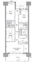 センチュリーつくばみらい平B 3LDKの間取図画像