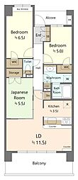 センチュリーつくばみらい平B 3LDKの間取図画像
