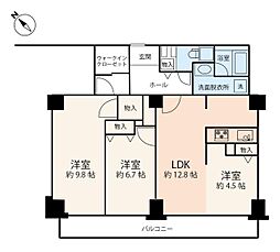 ノースピア上落合2号棟 3LDKの間取図画像
