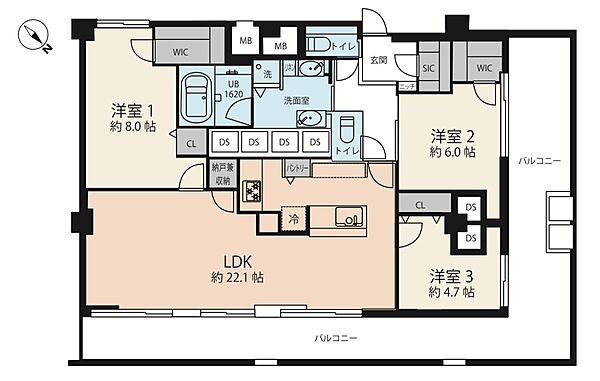 間取りを拡大表示