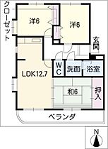 メゾン・ド・ヴェールI  ｜ 愛知県尾張旭市平子ケ丘町1丁目（賃貸マンション3LDK・3階・72.00㎡） その2