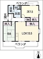 グリーンパーク城東  ｜ 愛知県尾張旭市新居町木の本（賃貸マンション2LDK・1階・65.78㎡） その2