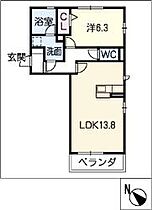 エスポワール 301 ｜ 愛知県長久手市石場1103（賃貸アパート1LDK・3階・49.59㎡） その2