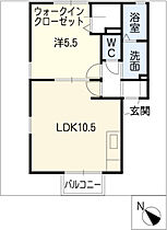 ベルエアエクセラン 205 ｜ 愛知県日進市竹の山2丁目2732番地（賃貸アパート1LDK・2階・40.44㎡） その2