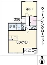 プリムヴェール北山台  ｜ 愛知県愛知郡東郷町北山台1丁目（賃貸アパート1LDK・1階・49.69㎡） その2