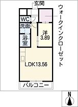 クレストール・Ｍ2  ｜ 愛知県愛知郡東郷町大字諸輪字上市（賃貸アパート1LDK・2階・40.42㎡） その2