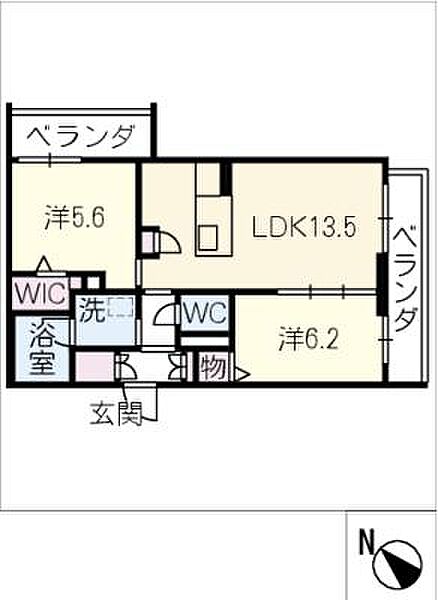 マローネ　タカ ｜愛知県豊明市新田町西筋(賃貸マンション2LDK・3階・60.82㎡)の写真 その2