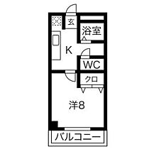 エクセル二村台 2C ｜ 愛知県豊明市沓掛町田楽ケ窪1-100（賃貸マンション1K・2階・25.00㎡） その2