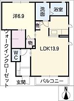 ラフィネ中央Ｂ棟  ｜ 愛知県大府市中央町7丁目（賃貸アパート1LDK・1階・50.71㎡） その2