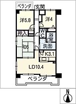 イトーピア豊田  ｜ 愛知県豊田市西町2丁目（賃貸マンション3LDK・2階・67.41㎡） その2