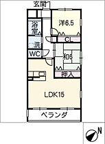 ＴＳマンション  ｜ 愛知県豊田市荒井町鍜治屋畑（賃貸マンション2LDK・4階・67.20㎡） その2