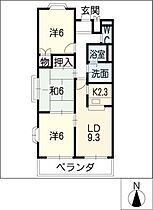 フォレスト平芝  ｜ 愛知県豊田市平芝町6丁目（賃貸マンション3LDK・2階・65.61㎡） その2