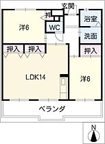 クリア羽幸  ｜ 愛知県豊田市梅坪町3丁目（賃貸マンション2LDK・2階・60.49㎡） その2