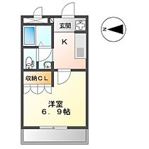 ハイヴィレッジ詩音II  ｜ 愛知県豊田市平戸橋町太戸（賃貸アパート1K・2階・24.83㎡） その2