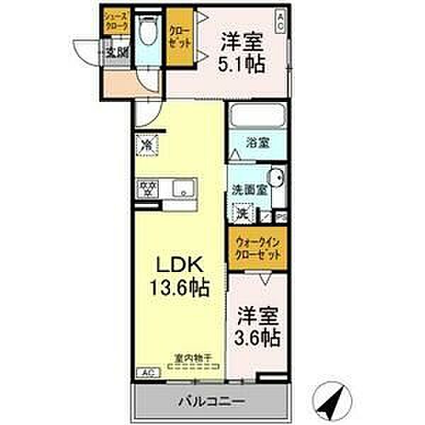 (仮称)GRAND　D-room豊田市若林西町 202｜愛知県豊田市若林西町六反ケ坪(賃貸アパート2LDK・2階・52.72㎡)の写真 その2