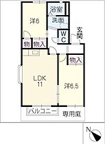 セゾンのぞみＢ  ｜ 愛知県刈谷市東境町住吉（賃貸アパート2LDK・1階・54.00㎡） その2