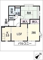 ジュネスシャトーＢ  ｜ 愛知県刈谷市池田町5丁目（賃貸アパート2LDK・2階・50.81㎡） その2