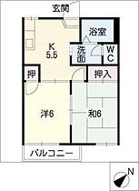 サニーハイツ青木  ｜ 愛知県高浜市青木町5丁目（賃貸アパート2K・1階・35.00㎡） その2