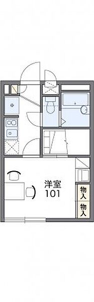 レオパレスマカービルシャナ 107｜愛知県岡崎市板屋町(賃貸アパート1K・1階・19.87㎡)の写真 その4