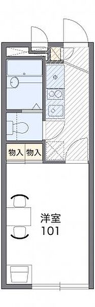 レオパレス明大寺 204｜愛知県岡崎市明大寺町字西郷中(賃貸アパート1K・2階・19.87㎡)の写真 その2