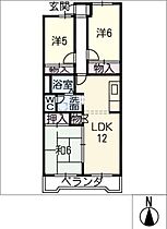 サンハイツ岡崎　Ａ棟  ｜ 愛知県岡崎市明大寺町字狐塚（賃貸マンション3LDK・4階・65.00㎡） その2