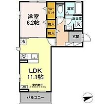 D-avance六名 303 ｜ 愛知県岡崎市六名1丁目7番地8（賃貸アパート1LDK・3階・44.18㎡） その2