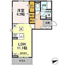 D-avance六名 103 ｜ 愛知県岡崎市六名1丁目7番地8（賃貸アパート1LDK・1階・44.18㎡） その2