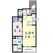 ピアニッシモ 101 ｜ 愛知県岡崎市大門3丁目33番地9（賃貸アパート1LDK・1階・33.49㎡） その2