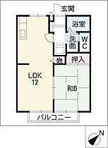 サン・アンスリューム  ｜ 愛知県岡崎市日名本町（賃貸アパート1LDK・2階・40.92㎡） その2